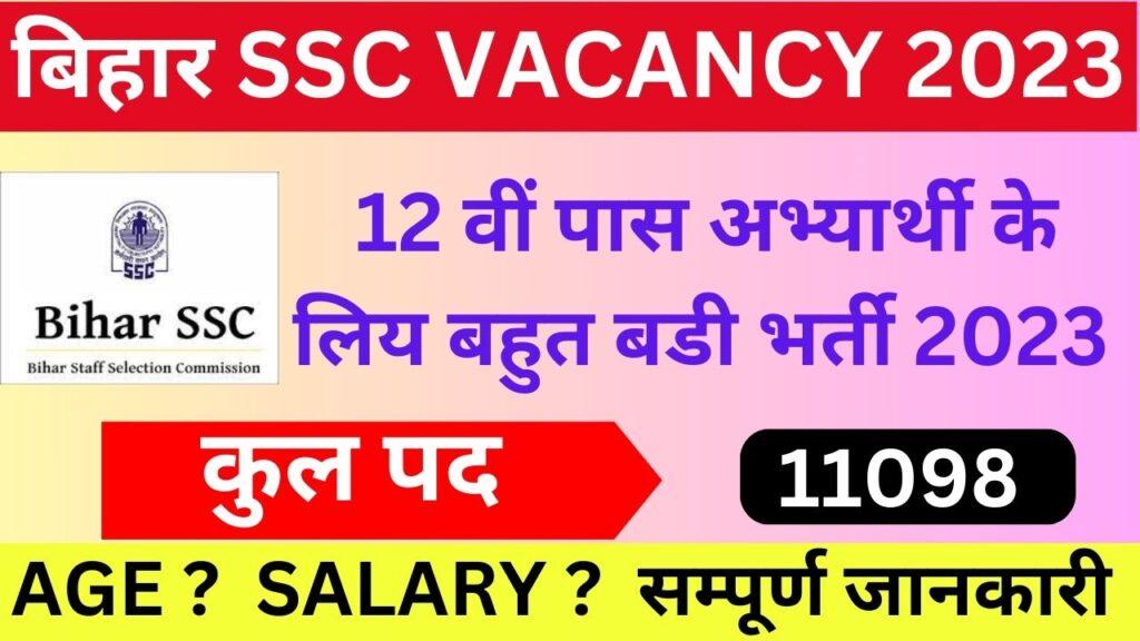 Bihar Inter Level Vacancy Notification 2023